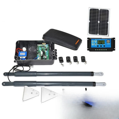 Motorisation Solaire Portail Battant Kit Panneau Régulateur