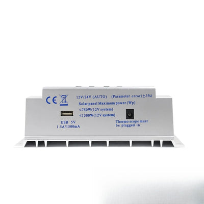 Régulateur de charge solaire MPPT 60A port USB et marquages CE