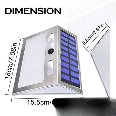 Numéro de maison solaire LED dimensions