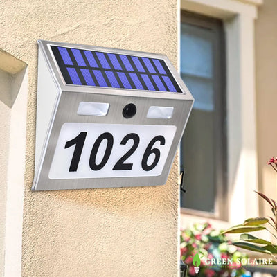 NUMÉRO DE MAISON SOLAIRE LED