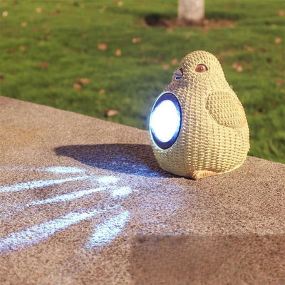 Oiseaux Solaires Lumineux LED Décoration Animaux Jardin