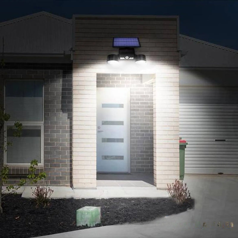Lampe solaire LED à spots orientables pour jardin