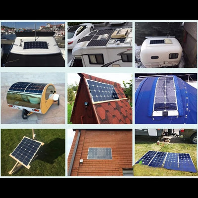 Applications du panneau solaire flexible : camping-car, bateau, toit