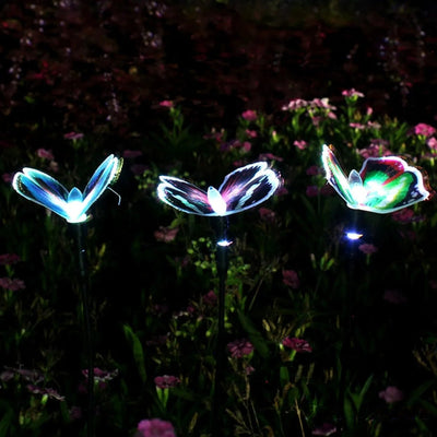 Papillon Lumineux Solaire à Planter Jardin Décoratif