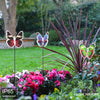 PAPILLON LUMINEUX SOLAIRE JARDIN A PLANTER