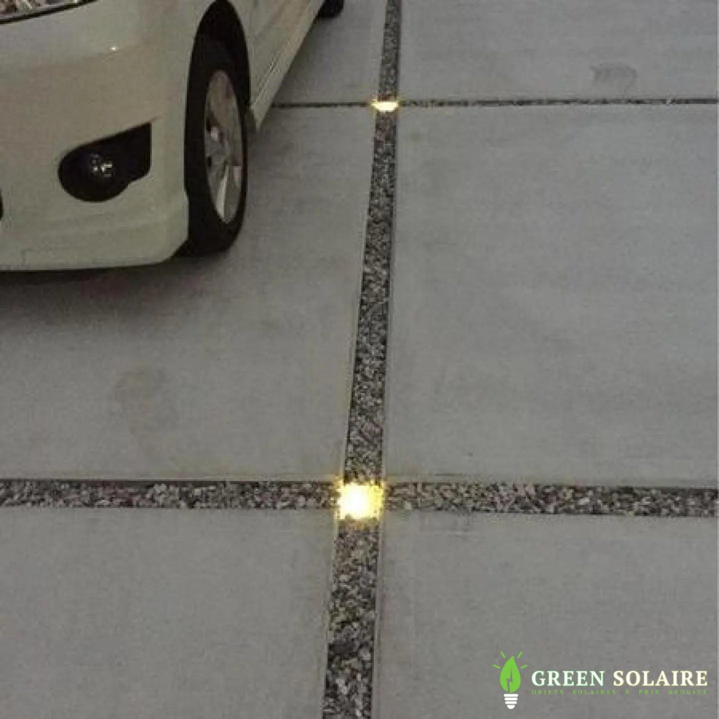 Pavé solaire encastrable extérieur led