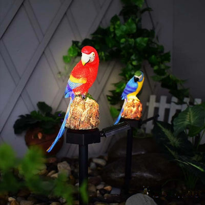 Lampe Solaire Perroquet Lumineux Décoratif Jardin LED