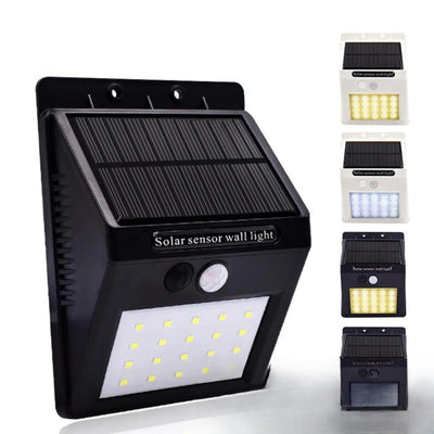 Petite applique solaire murale LED extérieure