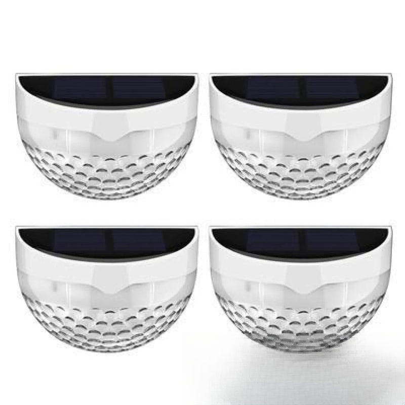 Petite Applique Solaire Décorative Murale Noire Lot de 4