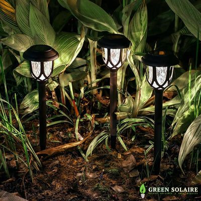 PETITE BORNE SOLAIRE LUMINEUSE DE JARDIN