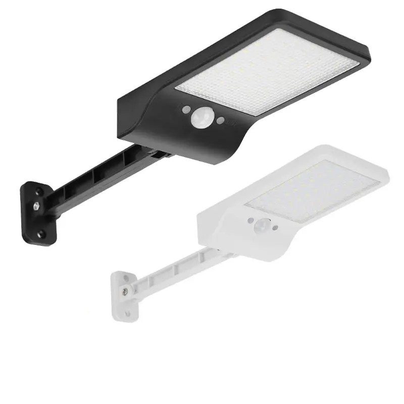 Petite lampe solaire extérieure noire avec détecteur de mouvement