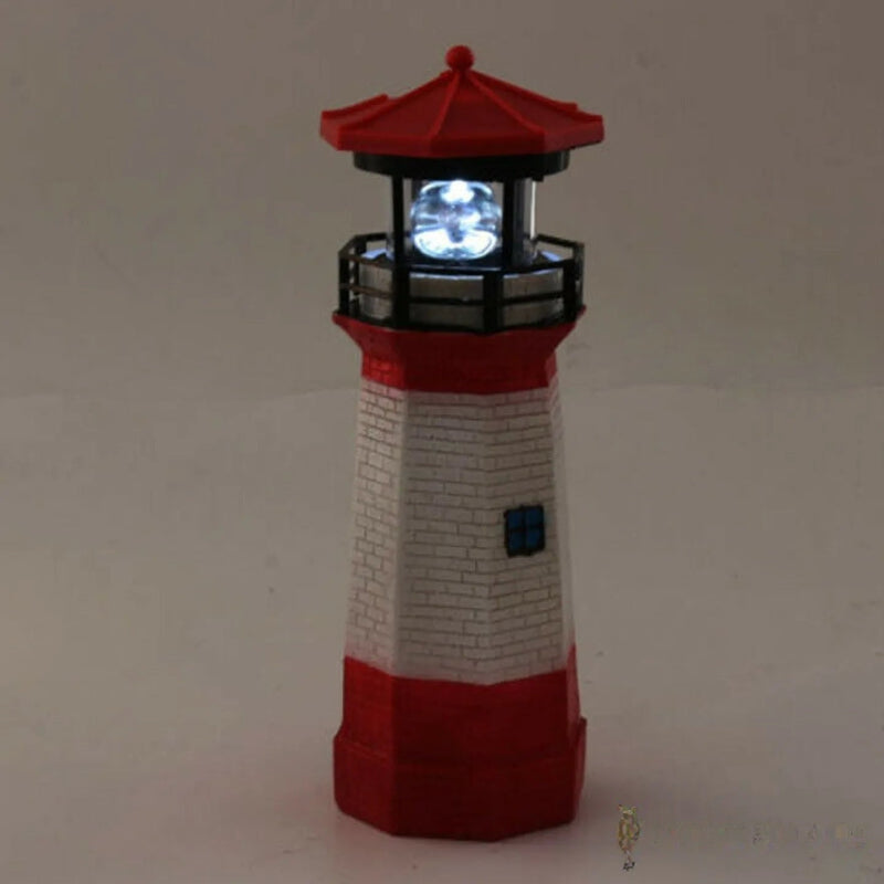 Phare Solaire LED Décoratif Lumineux Jardin Extérieur