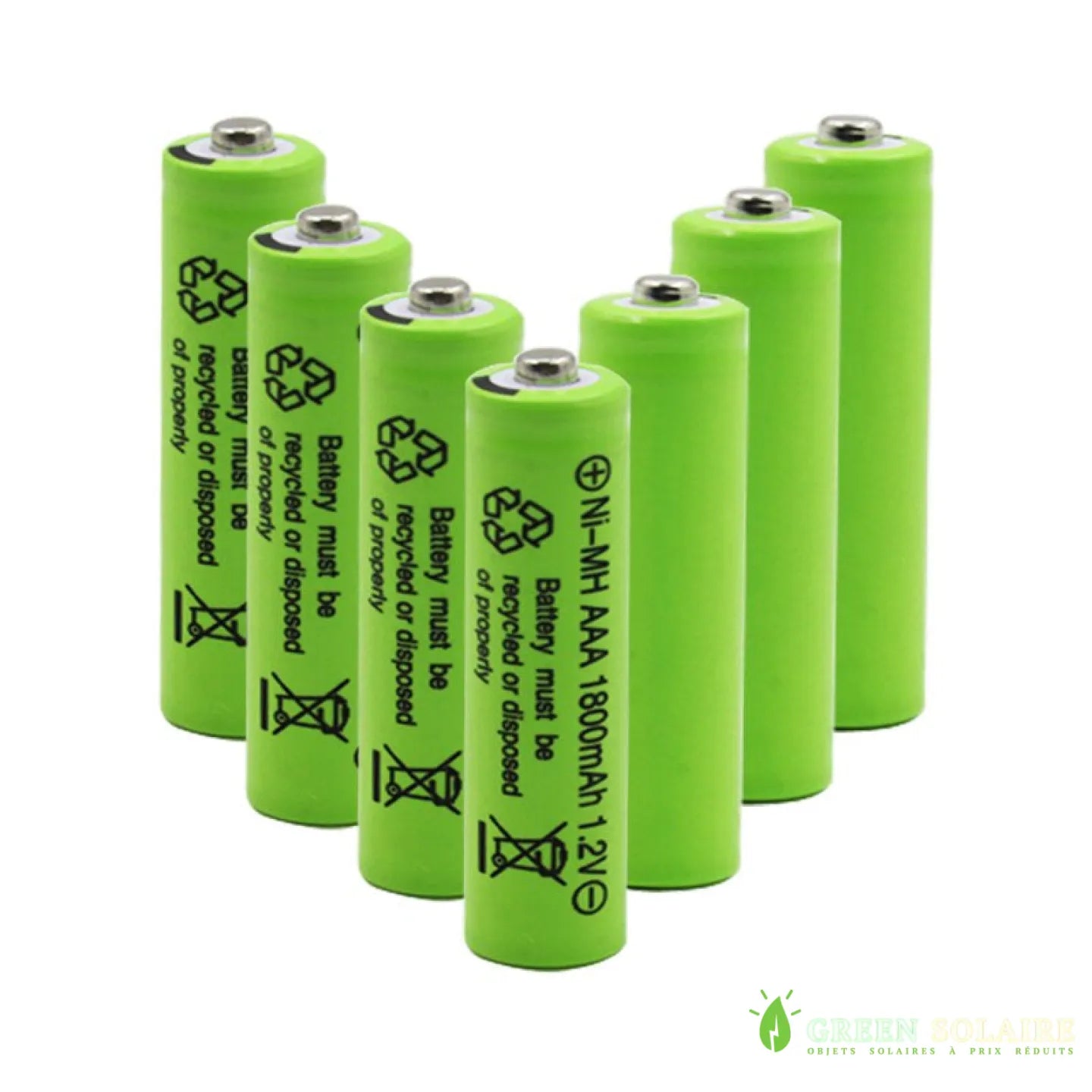 PILE SOLAIRE RECHARGEABLE AA 1800mAh 1,2V