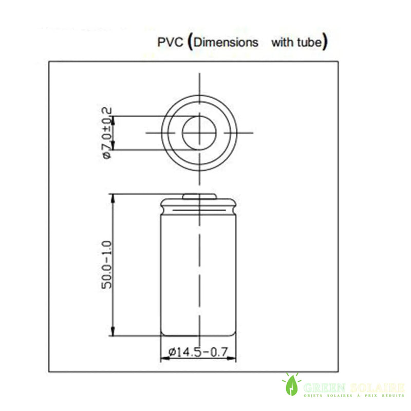 Pile solaire rechargeable AA 2500Mah 1,2V