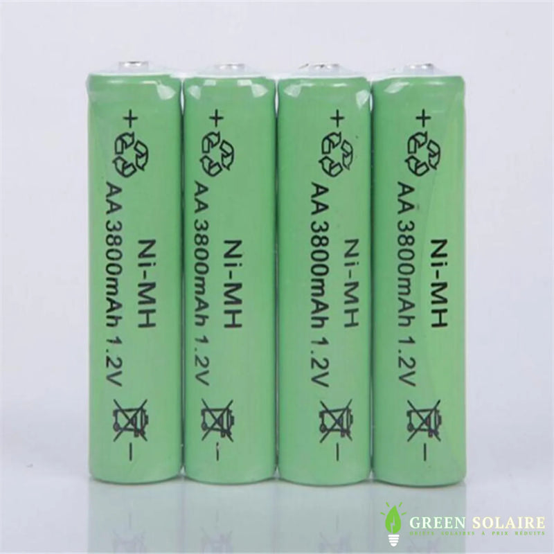 PILE SOLAIRE RECHARGEABLE AA 3800mAh 1,2V