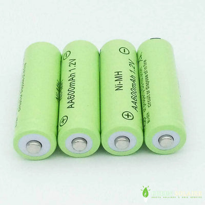 PILE SOLAIRE RECHARGEABLE AA 600mAh 1,2V