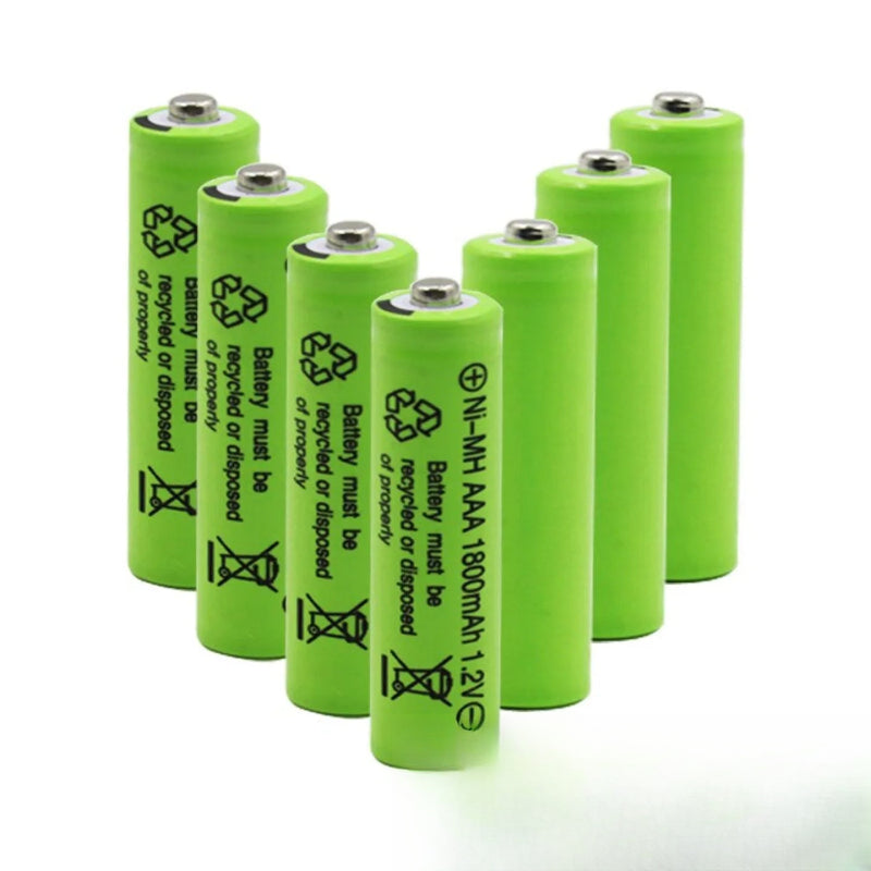 Piles solaires rechargeables AA 1800mAh 1,2V NI-MH - vue produit