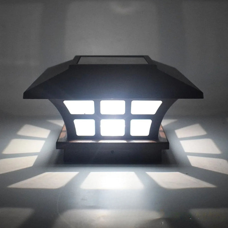 Lampe solaire pour pilier de portail LED extérieure - vue produit