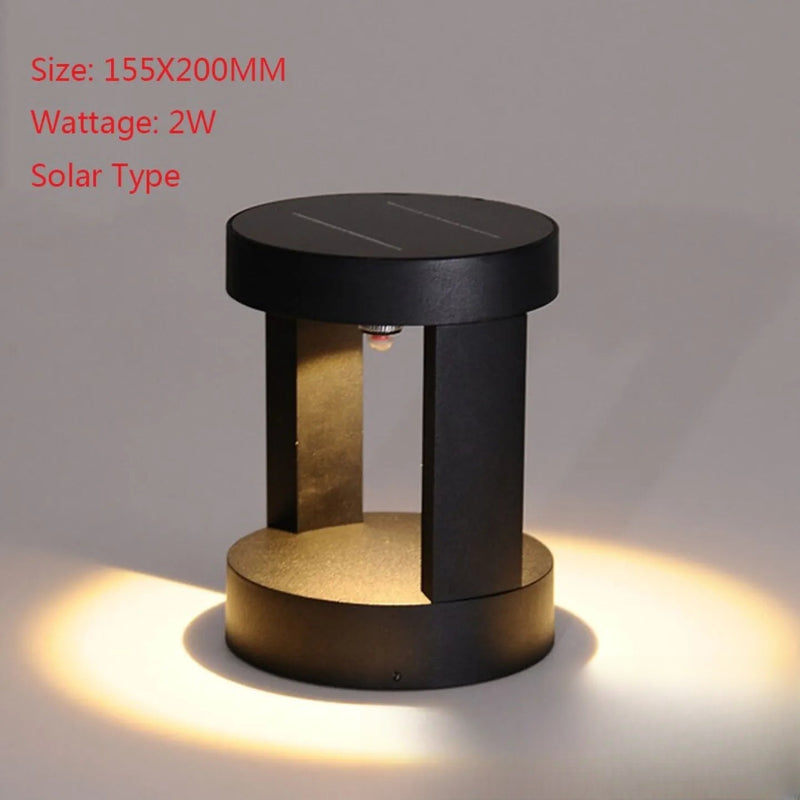 Pilier Lumineux Solaire Extérieur LED Jardin