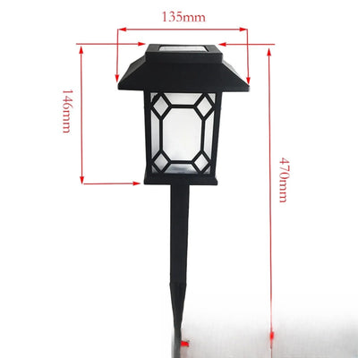 Lampe solaire pour pilier de portail - dimensions