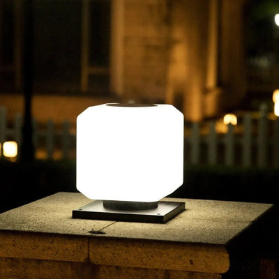 Luminaire solaire pilier de portail LED nuit ambiance