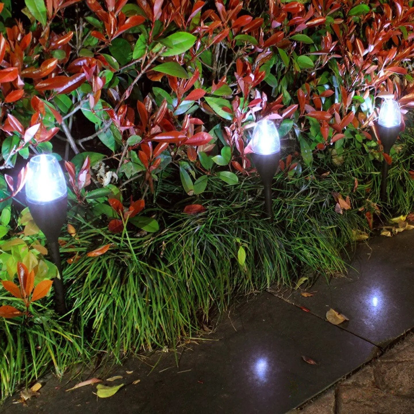 Piquet Bougie Solaire Extérieur LED Effet Flamme