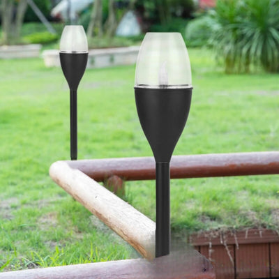 Piquet Bougie Solaire Extérieur LED Effet Flamme – installation décorative au jardin