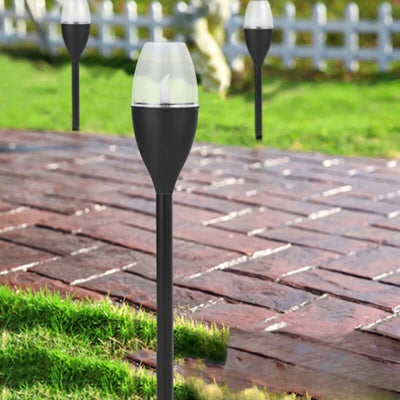 Piquet Bougie Solaire Extérieur LED Effet Flamme – recharge solaire autonome, sans fil