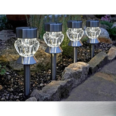 Piquet Solaire LED RGB Couleur Changeante Jardin Cube – recharge solaire autonome, sans fil