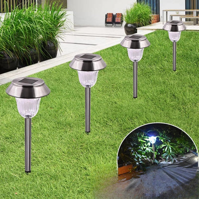 Piquet Lumineux Solaire LED Extérieur Jardin Allée – piquet planté le long de l'allée