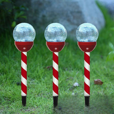 Piquet Solaire de Noël LED Décoration Lumineuse Jardin