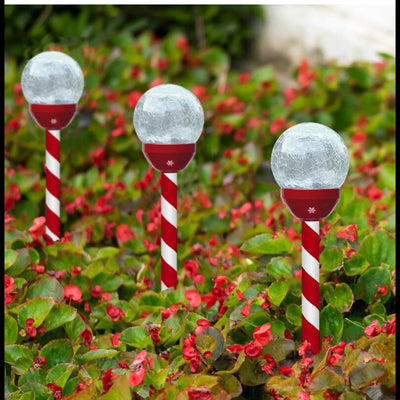 Piquet Solaire de Noël LED Décoration Lumineuse Jardin – décoration de Noël allumée de nuit