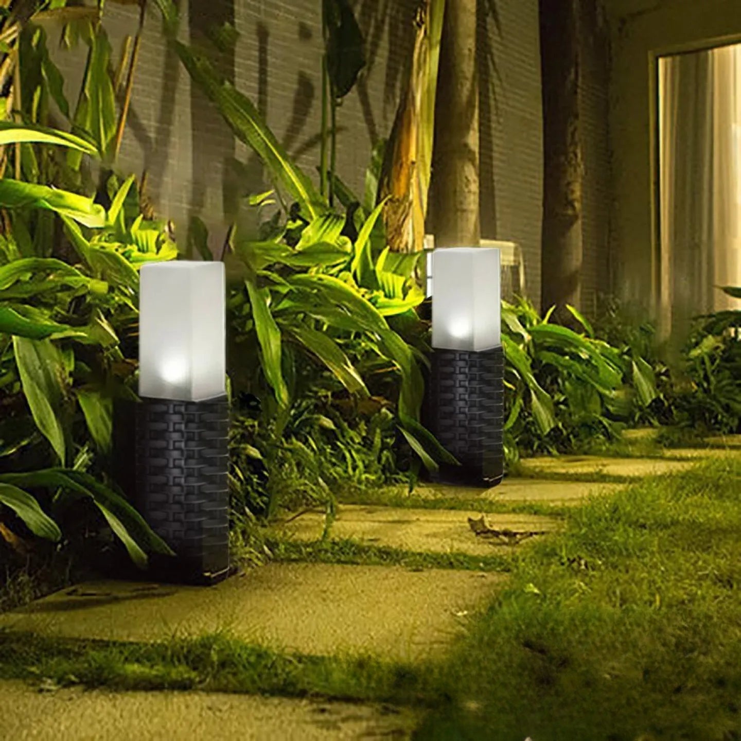 Piquet Solaire LED Décoratif Jardin Extérieur Tropical