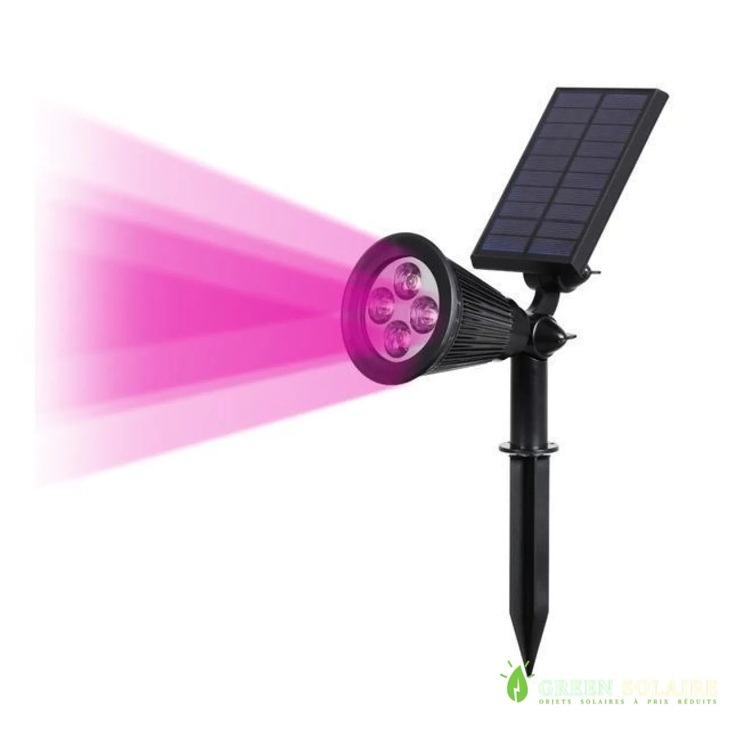 PIQUET LED SOLAIRE D’EXTÉRIEUR IP65 200LM - ROSE