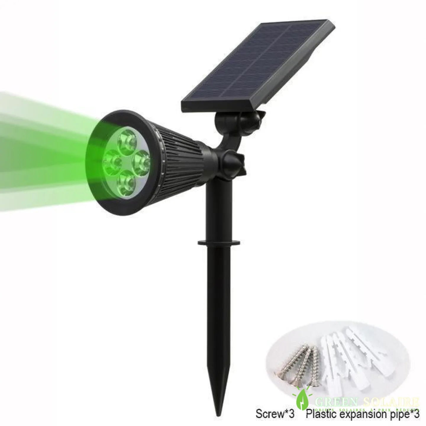 PIQUET LED SOLAIRE D’EXTÉRIEUR IP65 200LM - VERT