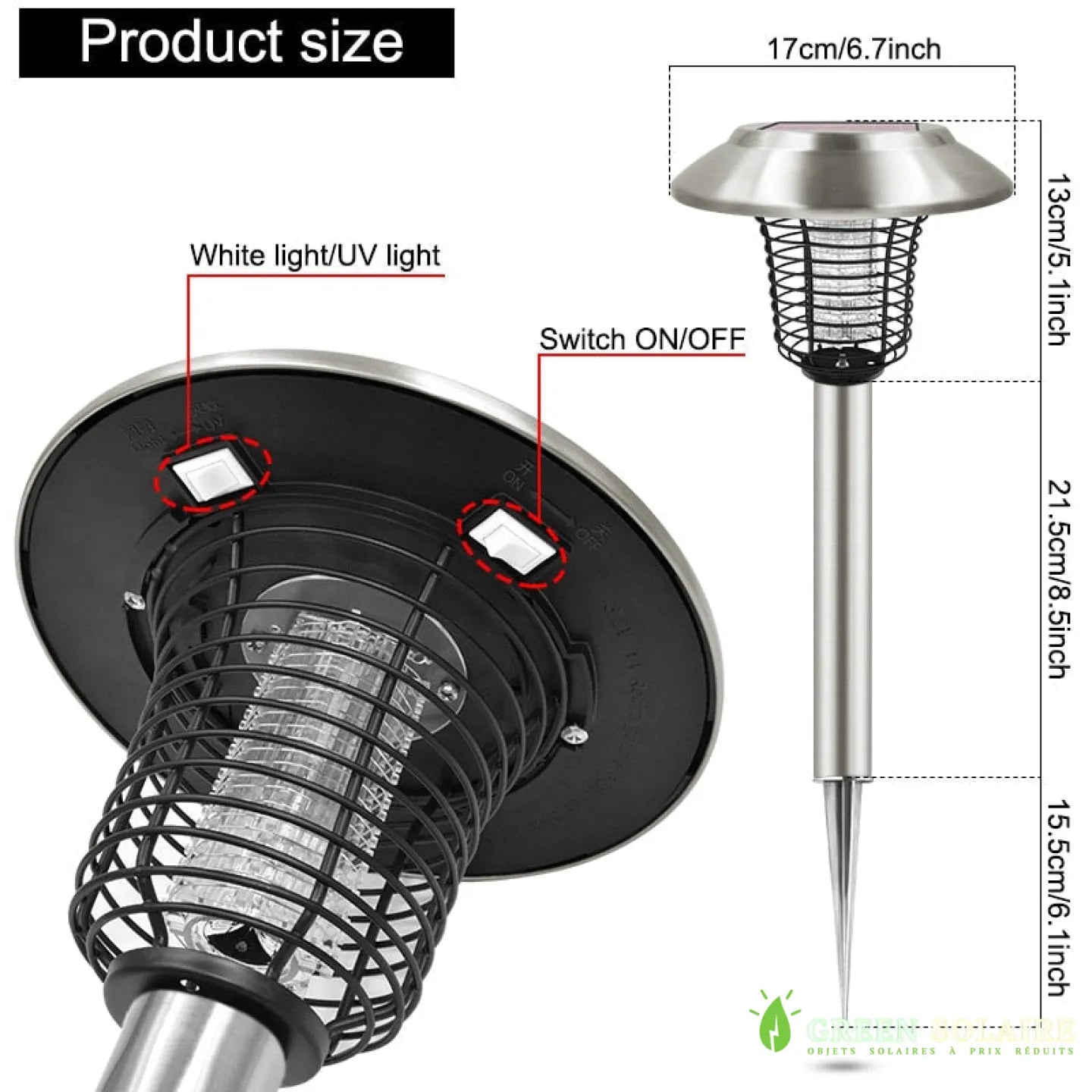 PIQUET SOLAIRE ANTI-MOUSTIQUE