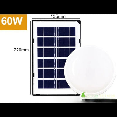 Plafonnier solaire intérieur version 60W dimensions panneau