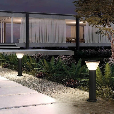 Potelet Solaire LED Borne Lumineuse Extérieure