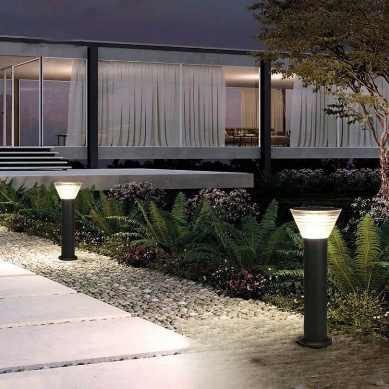 Potelet Solaire LED Borne Lumineuse Extérieure