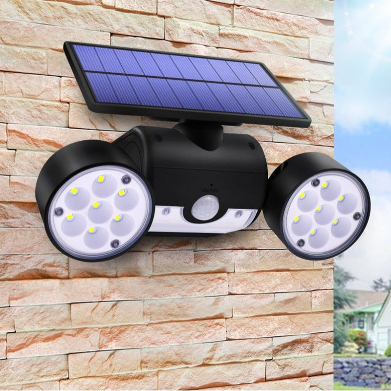 Lampe solaire murale extérieure à détecteur de mouvement 30 LED