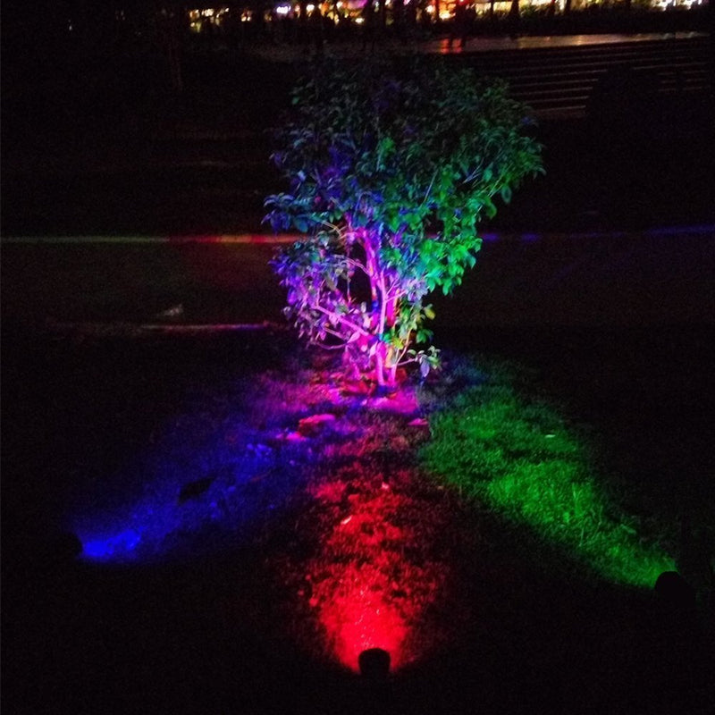 Piquet solaire jardin spot LED multicolore