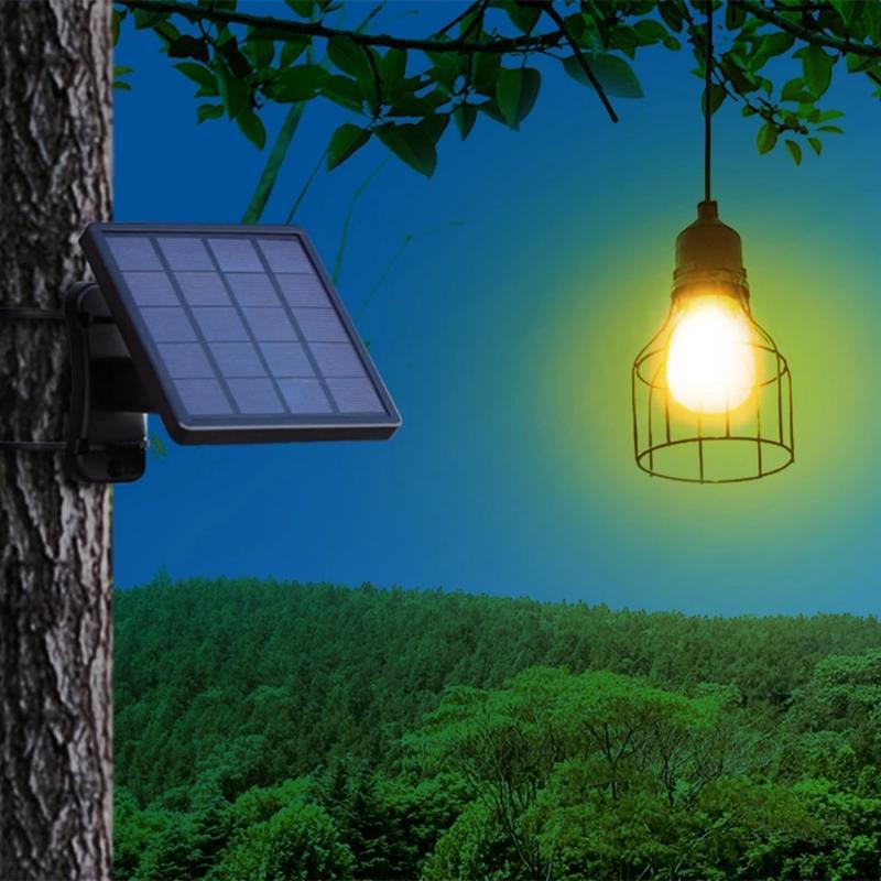 Lampe solaire chandelier suspension pour jardin et terrasse