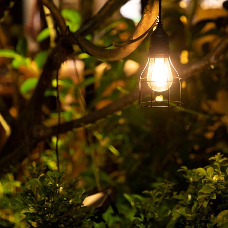 Lampe solaire chandelier suspension pour jardin et terrasse