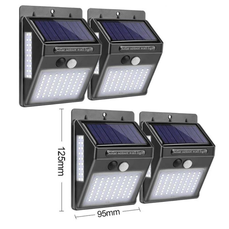 Pack d'appliques murales solaires LED avec détecteur IP65