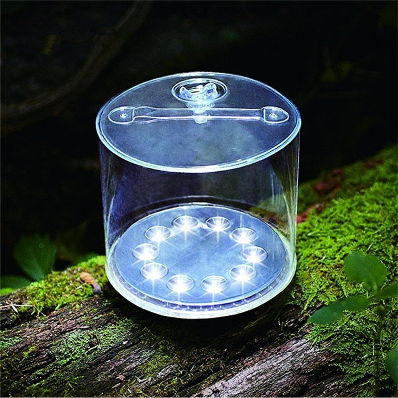 Lampe solaire gonflable Mini 2.0 10 LED allumée