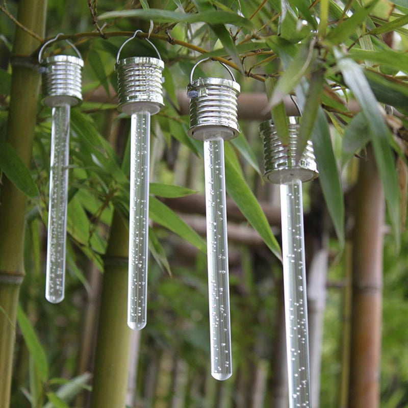 Tube lumineux LED solaire multicolore lot de 4 pièces