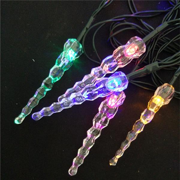 Guirlande solaire 200 LED stalactite changeante jardin