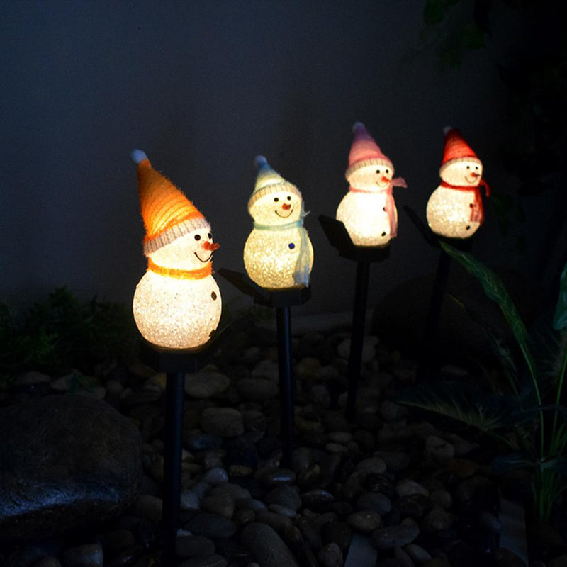 Bonhomme de neige solaire LED décoration Noël