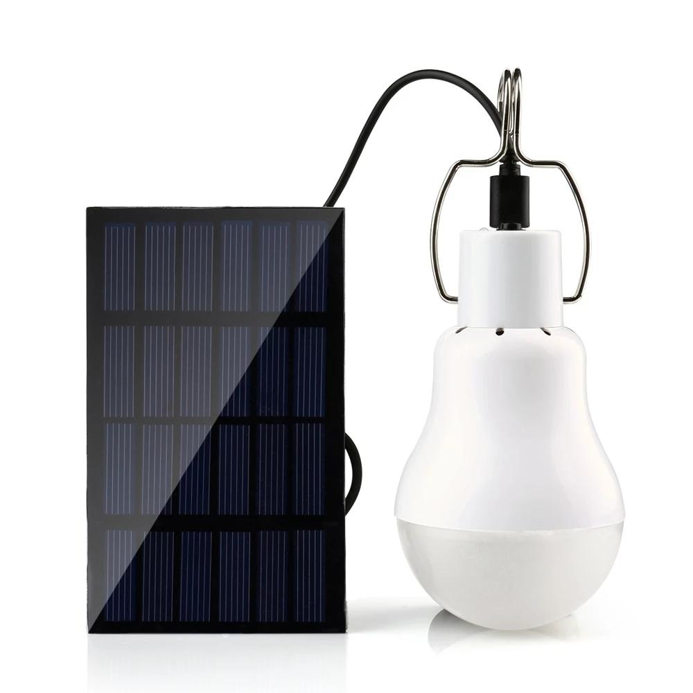 Ampoule solaire autonome 15W avec panneau et câble