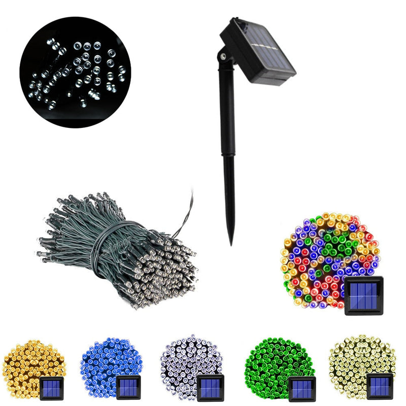 Guirlande solaire fil fée extérieur LED jardin